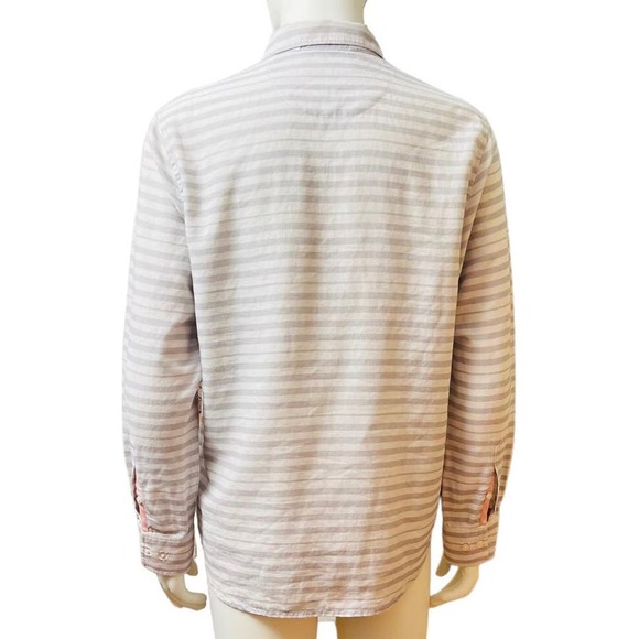 Tommy Bahama Men Linen Blend  Shirt Button Front Closure Floral Palms Print Sz M - Picture 6 of 16